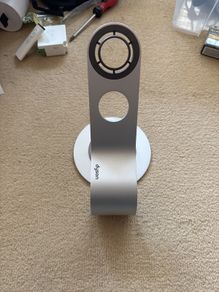 dyson hairdryer stand, silver, as new