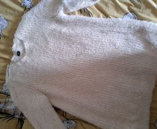Cream fluffy cosy jumper
