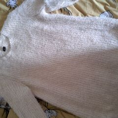 Cream fluffy cosy jumper