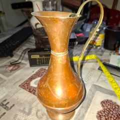 Beautiful Ewer Jug Made from Copper with a Brass Handle Postage Available
