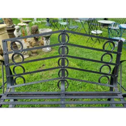 Cart Wheel Bench Black KAS1355