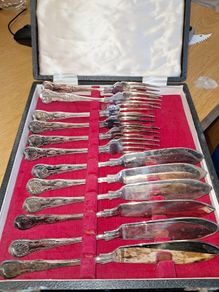 Vintage cutlery George Butler 12 piece set