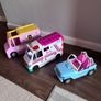 Barbies + 2 vans and 1 car Image 2