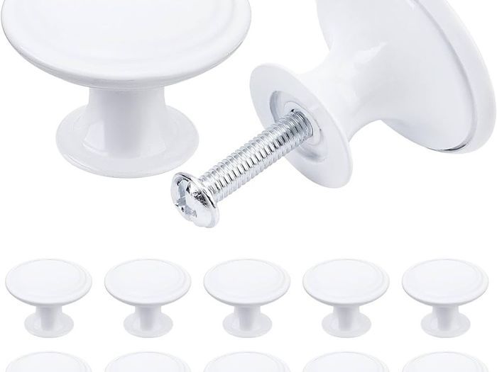 NEW SALE | 24PCS Vintage Cabinet Knobs, Chic Drawer Knobs, Antique Style Kitchen Cupboard Handles, 30mm Round Furniture Door Knobs