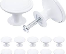 NEW SALE | 24PCS Vintage Cabinet Knobs, Chic Drawer Knobs, Antique Style Kitchen Cupboard Handles, 30mm Round Furniture Door Knobs