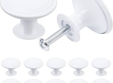 NEW SALE | 24PCS Vintage Cabinet Knobs, Chic Drawer Knobs, Antique Style Kitchen Cupboard Handles, 30mm Round Furniture Door Knobs