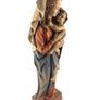 Vintage Hand Carved Madonna and Child Wooden Statue Image 7