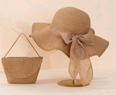 hat and cross body bag