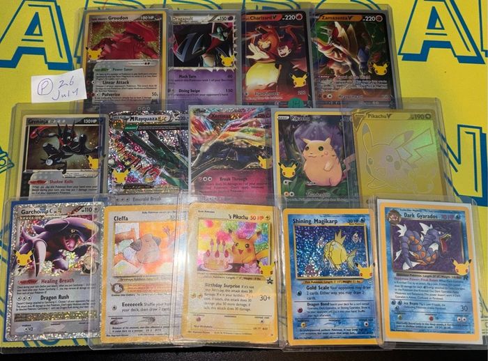 pokemon cards CELEBRATIONS 25th