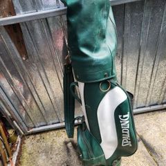 golf clubs and bagb
