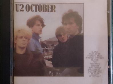 U2 - October CD (1981) UK Island Masters Reissue early 90's Made In France VG+