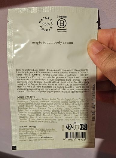 Rituals The Rituals of Sakura Magic Touch Body Cream Sachet in Rice Milk & Cherry Blossom in 7ml