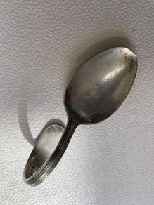 old silver plated spoon