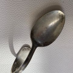 old silver plated spoon