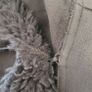 Oasis waterfall suede coat with borg lining Image 4