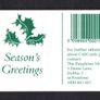 1993 Ireland 10 Unit Christmas Callcard wishing their customers a Happy Christmas (Schlumberger) Call Card Used. Telecom Eireann card number 1054 Image 2