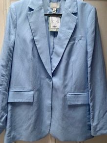 New Blue Linen Jacket from H&M with tag