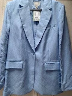 New Blue Linen Jacket from H&M with tag