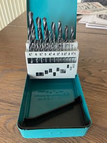 Makita Metal Case Drill Bits 19 Piece