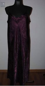 Brand New BHS Women's Nightwear Night Dress Purple Satin Chemise UK18 EU46 Postage included