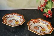 MASONS Brown Velvet Small Dishes x 2