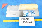 Square Notch Trowel by Genesis