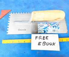 Square Notch Trowel by Genesis