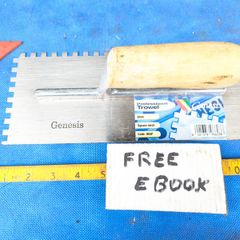 Square Notch Trowel by Genesis