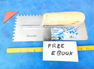 Square Notch Trowel by Genesis