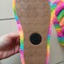 New UGG Fluff Rainbow Color Women's Slippers Image 5
