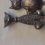Vintage Marcasite cat brooches x 2 Image 4