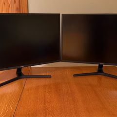 Two Samsung 4k 32 inch monitors.