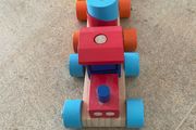 Wooden German made stacking train set