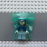 Lego the Lone Ranger tlr021 Cavalry Soldier minifigure- Backpack, Brown Eyebrows, Lopsided Open Mouth Smile, Stubble Image 3