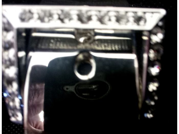 Ladies NEW Silver Chrome Hinged Belt Buckle Adjustable Bangle/ Bracelet By Park Lane