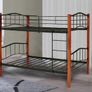 Sturdy Wooden & Metal Bunk Bed Image 2