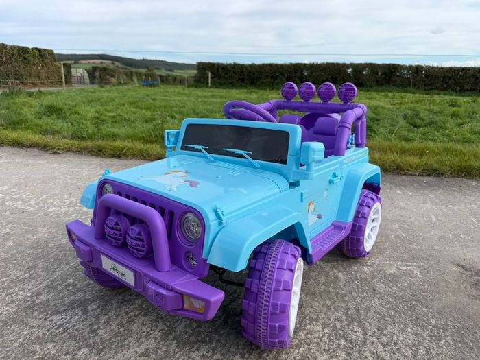 Kids 12V Unicorn Electric Jeep