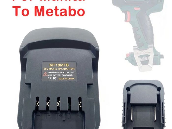 Battery Adapter For Makita 18V Li-Ion Battery To Metabo 18V Power Tools ,MK18MTB Adapter Converter For Makita To Metabo