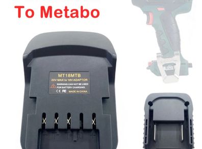 Battery Adapter For Makita 18V Li-Ion Battery To Metabo 18V Power Tools ,MK18MTB Adapter Converter For Makita To Metabo
