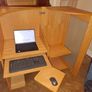 Computer desk/cabinet (closable, on castors) Image 4