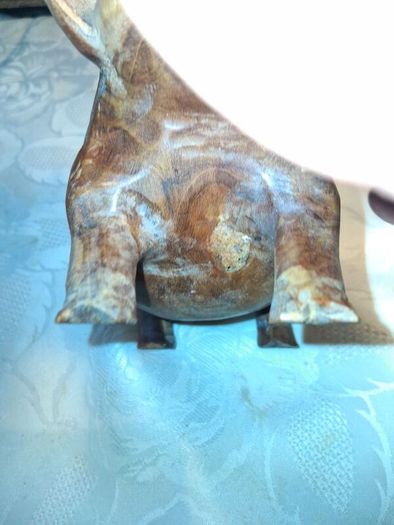 Hardwood Handcarved Pig