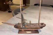 Vintage Model Ship (damaged)