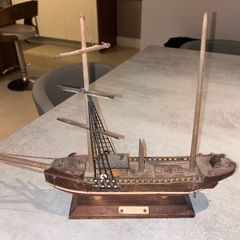Vintage Model Ship (damaged)