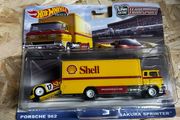 Porsche 962 &amp; Sprinter Team Transporter Hot Wheels