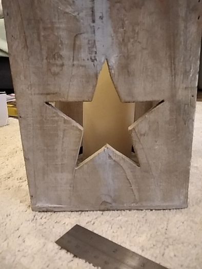 Wooden candle box