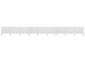 9-panel Wind Screen Fabric 1200x160 cm Sand White