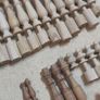 Job lot of hand turned timber finials and spindles Image 5