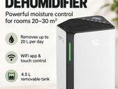 20L Day Smart Dehumidifier with WiFi Control for Medium Rooms