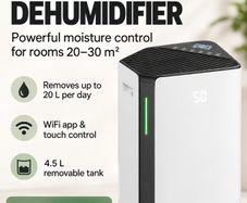 20L Day Smart Dehumidifier with WiFi Control for Medium Rooms