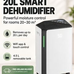 20L Day Smart Dehumidifier with WiFi Control for Medium Rooms